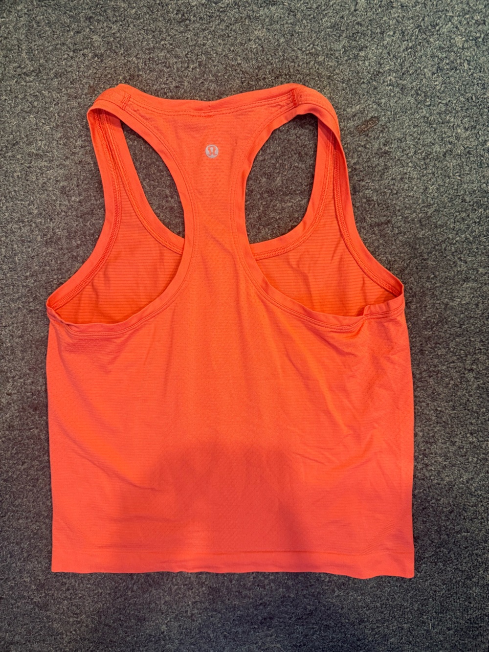 lululemon athletica Orange Racerback Tank Top
